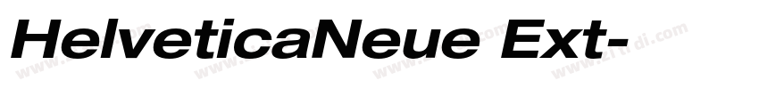 HelveticaNeue Ext字体转换